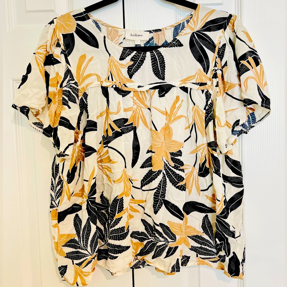 Blouse - Floral - Böhme - (L)